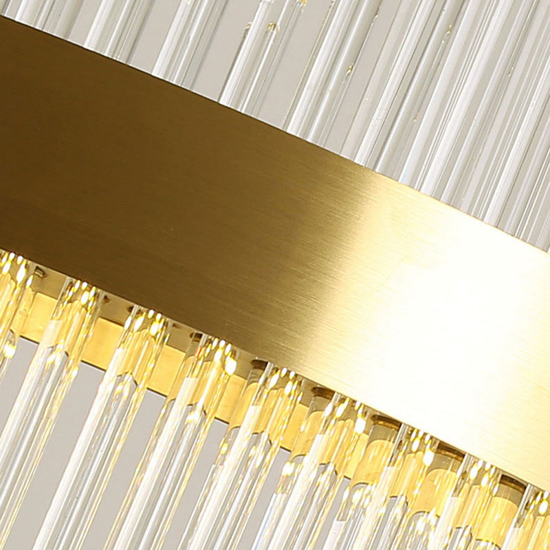 Hedendaagse luxe led hangende lamp metalen kroonluchter voor woonkamer