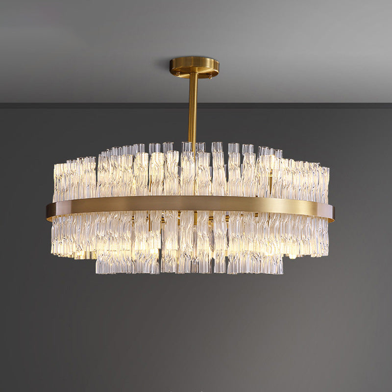 Modern karakteristieke hanglampglas geometrische kroonluchter voor woonkamer