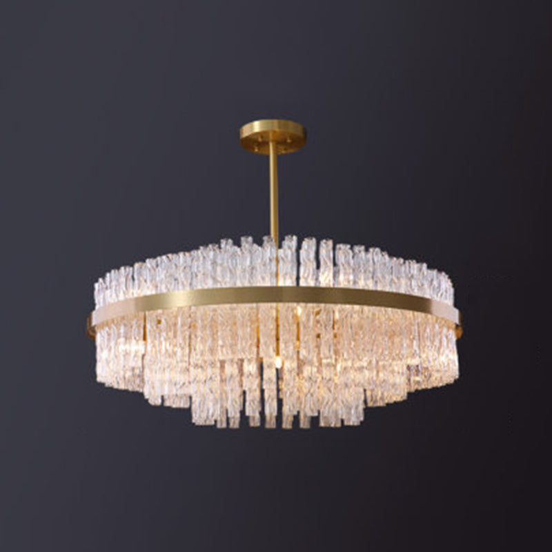 Modern karakteristieke hanglampglas geometrische kroonluchter voor woonkamer