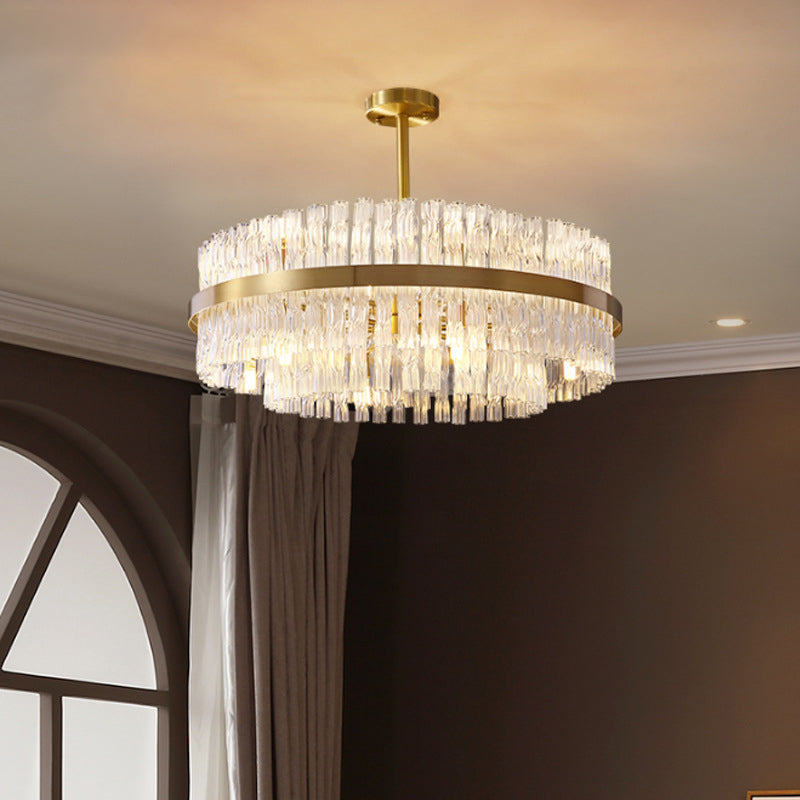 Modern karakteristieke hanglampglas geometrische kroonluchter voor woonkamer