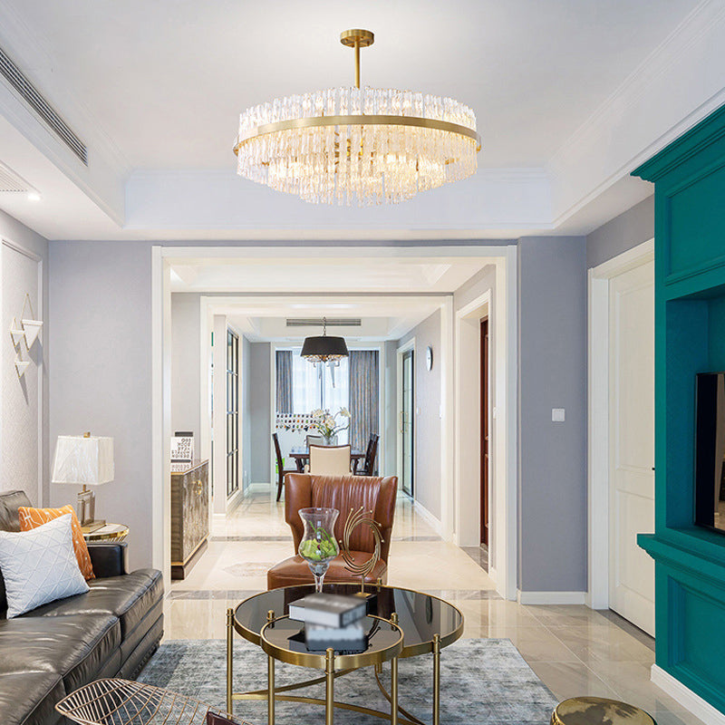 Modern karakteristieke hanglampglas geometrische kroonluchter voor woonkamer