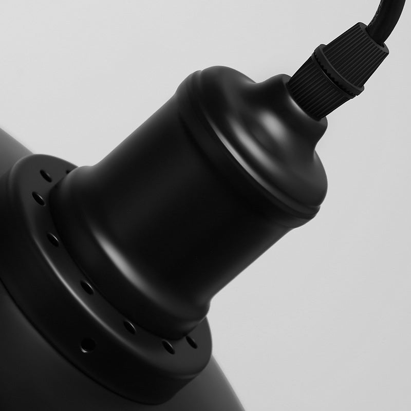 Lámpara colgante de cúpula de hierro de lámpara de colgante retro industrial con sombra de hierro