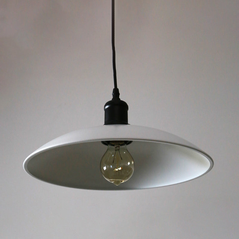 Lámpara colgante de cúpula de hierro de lámpara de colgante retro industrial con sombra de hierro