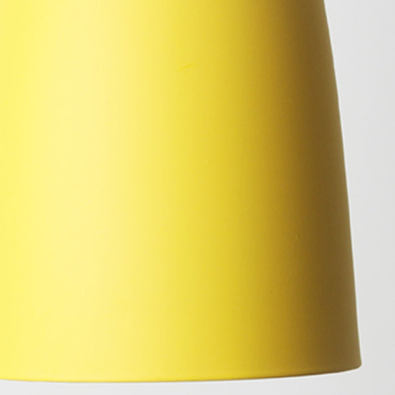 Cone Macaron Pendant Light in Modern Creative Style Lacquered Aluminium Hanging Lamp