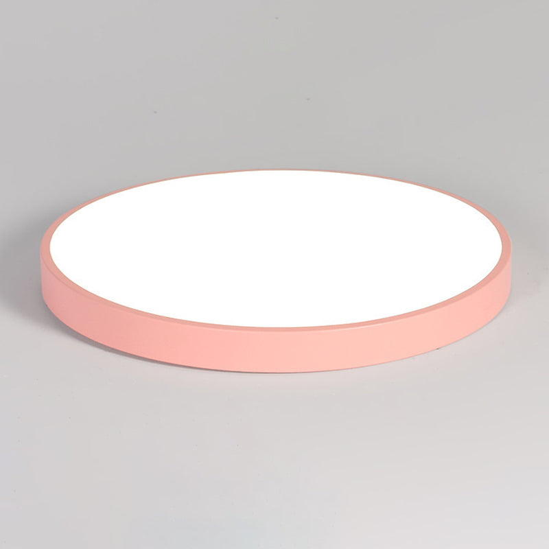 Modern Simple Macaroon LED Ceiling Lamp Acrylic 1 Light for Living Room Study
