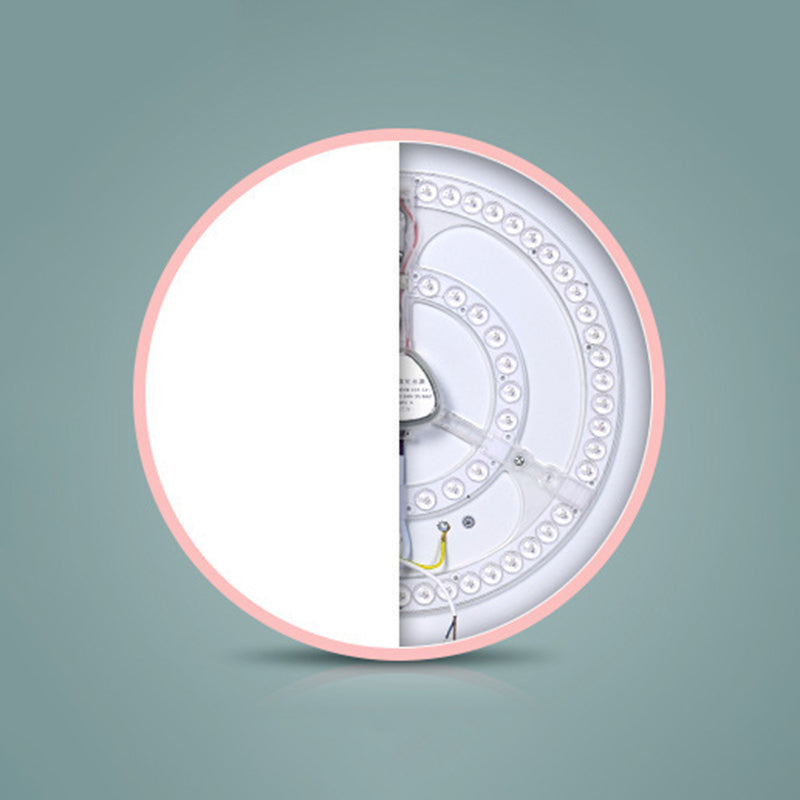 Modern Simple Macaroon LED Ceiling Lamp Acrylic 1 Light for Living Room Study