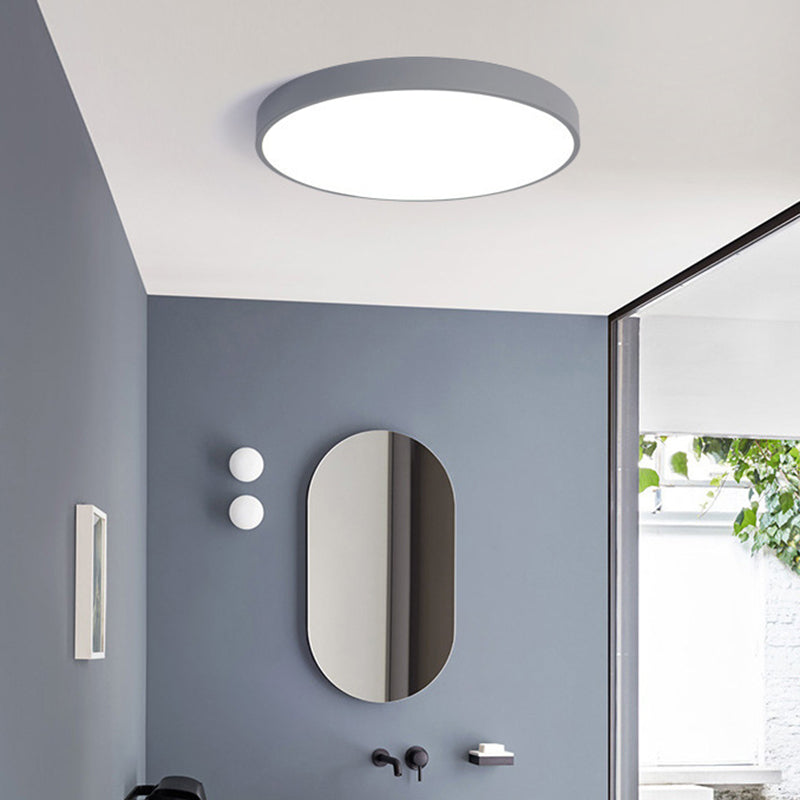 Modern Simple Macaroon LED Ceiling Lamp Acrylic 1 Light for Living Room Study
