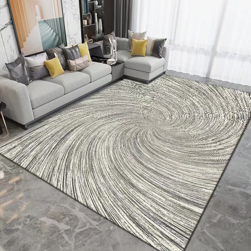 Tapis lavable moderne Résumé Résumé Print Rapis en intérieur Polyester Anti-Slip Area Tapis pour le salon