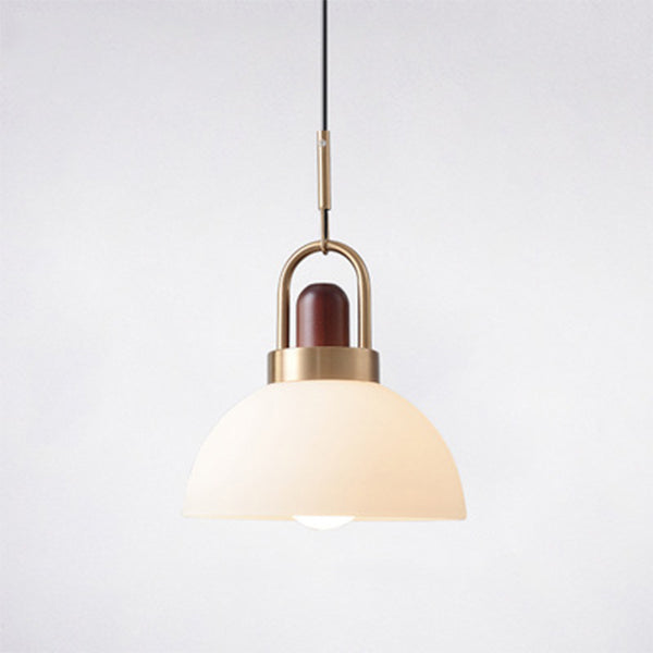 12" Wide Nordic Style Hanging Light Glass Shade 1 Light Pendant Lamp for Bedroom
