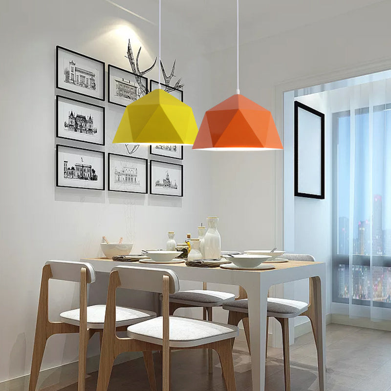 Geometrische Form hängend hängendes hängendes nordisches Metall -Metal -1 -Anhänger -Lampe für das Restaurant