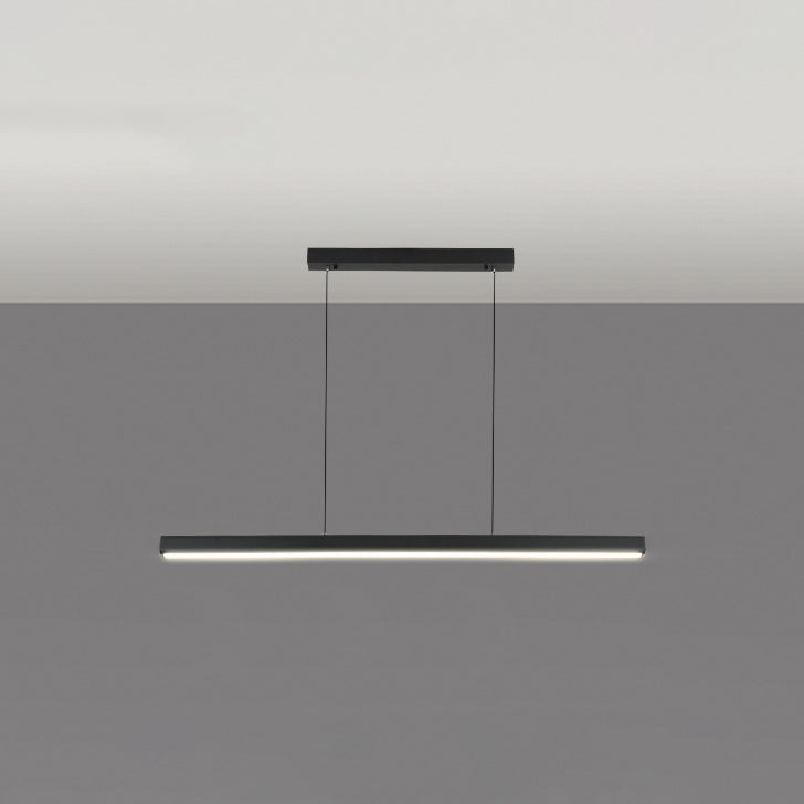 Simplicité Contemporary Island Light Acrylique Long Strip Prowing Lampe pour salle à manger