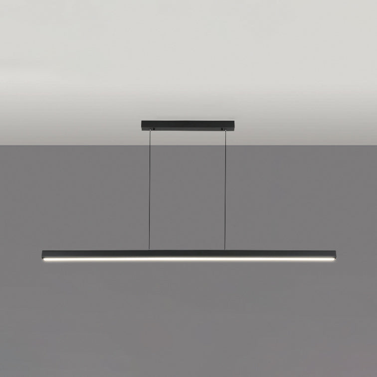 Simplicité Contemporary Island Light Acrylique Long Strip Prowing Lampe pour salle à manger