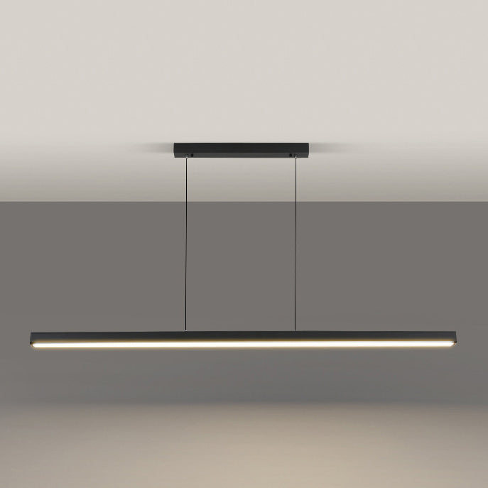 Simplicity Contemporary Island Light Acrylic Long Strip Hanging Lamp for Dining Room