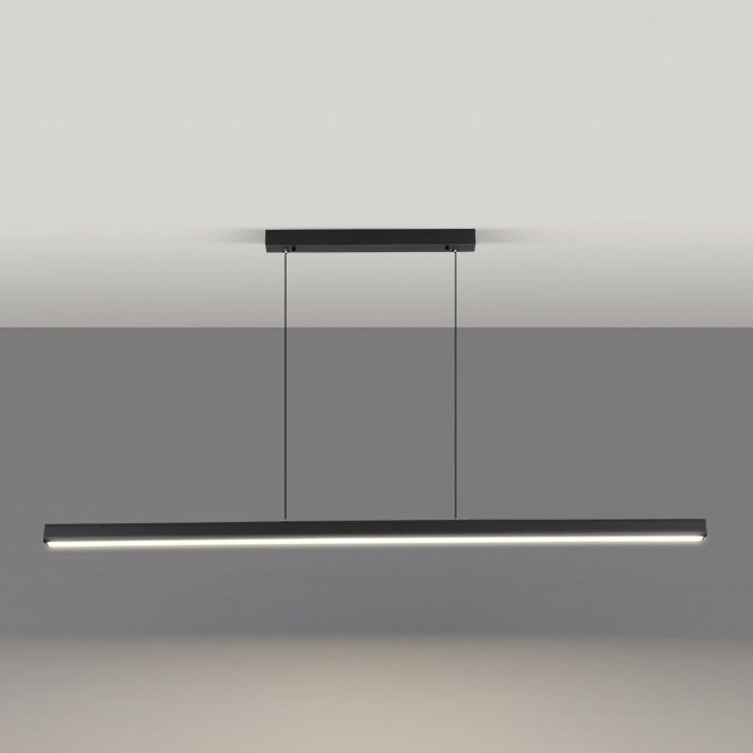Simplicity Contemporary Island Light Acrylic Long Strip Hanging Lamp for Dining Room