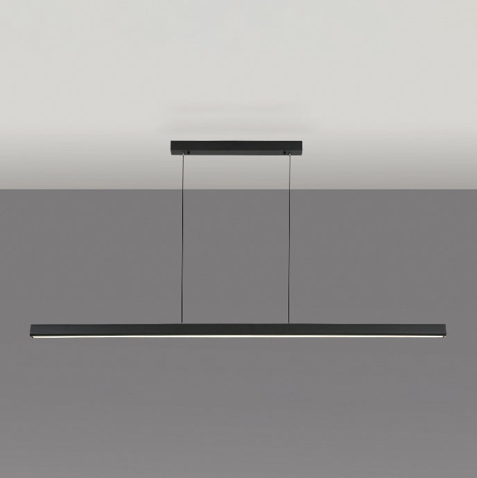 Simplicité Contemporary Island Light Acrylique Long Strip Prowing Lampe pour salle à manger