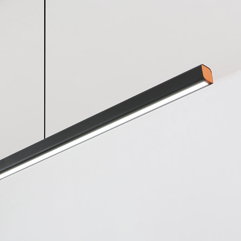 Simplicity Contemporary Island Light Acrylic Long Strip Hanging Lamp for Dining Room