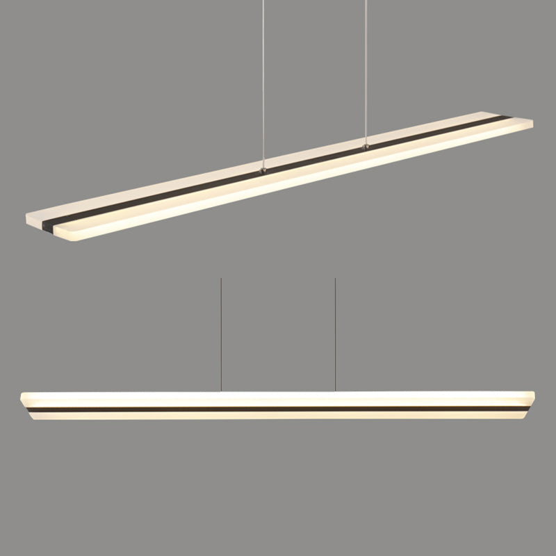 Black Island Lighting Fixtures Modern Style LED Hanging Lamp for Dining Room