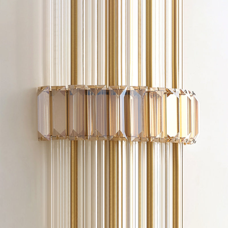 Lámpara de pared de pared de pared de cobre de 2 bombas