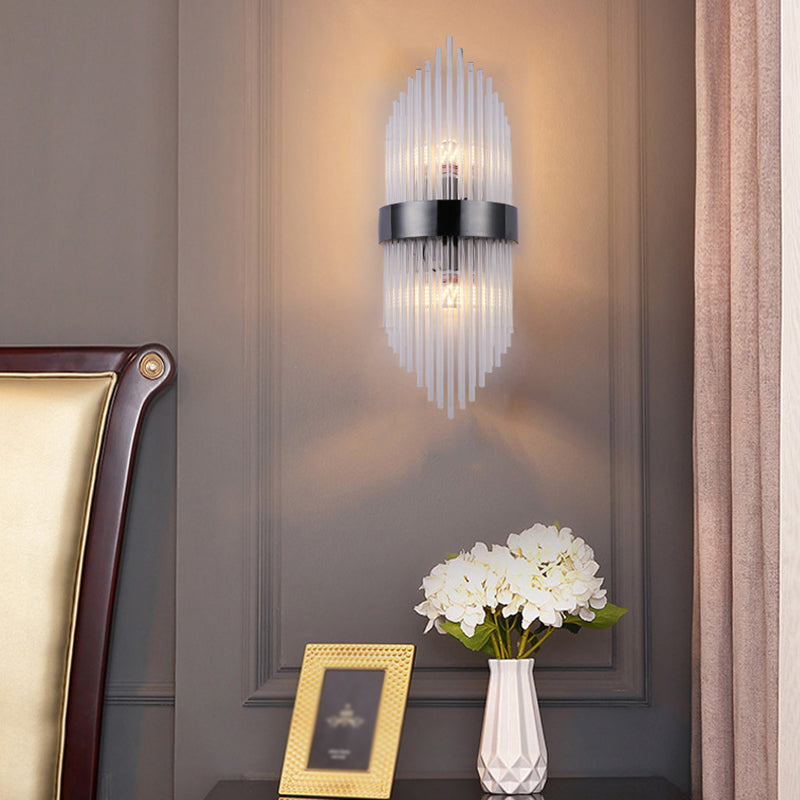Lámpara de pared de pasillo de dormitorio de luz de cristal creativo moderno