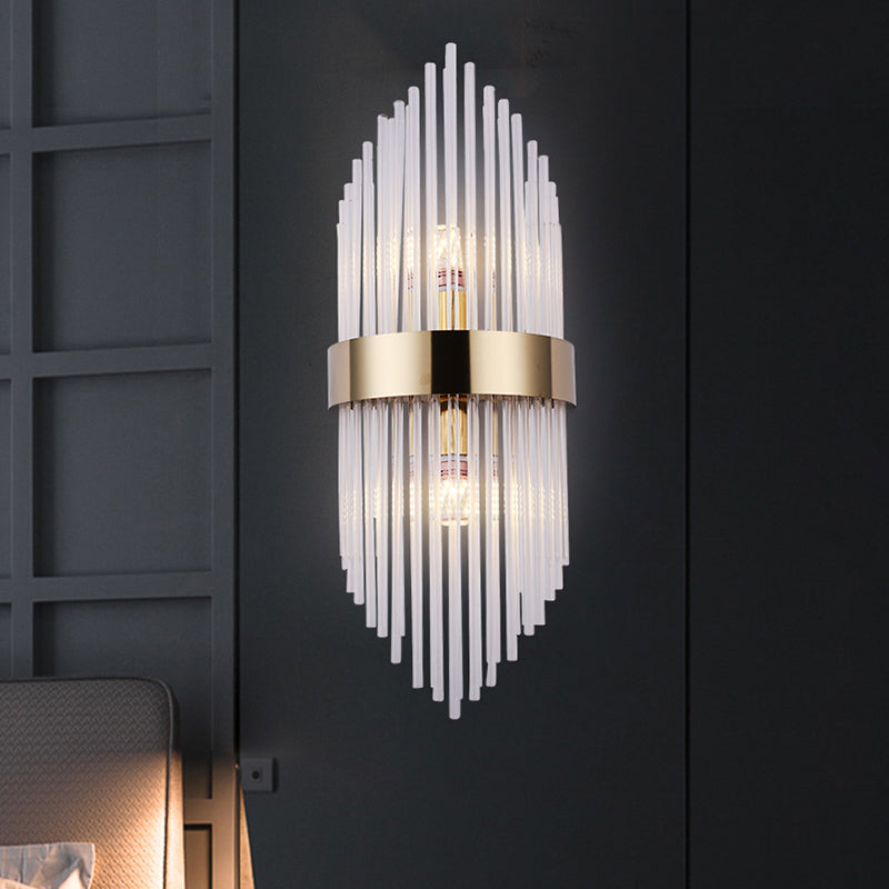 Lámpara de pared de pasillo de dormitorio de luz de cristal creativo moderno