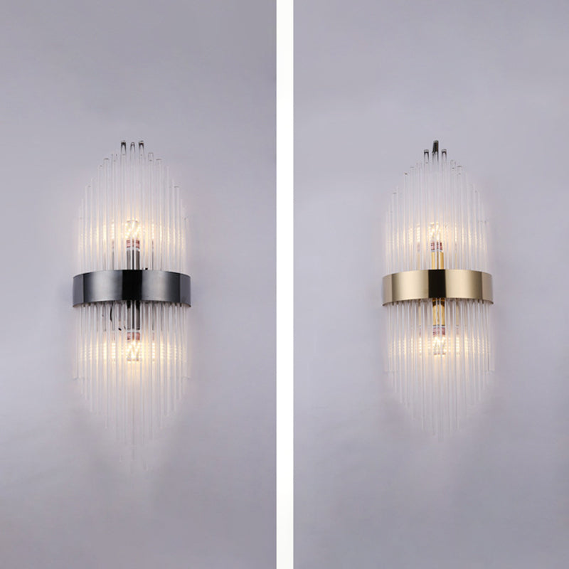 Lámpara de pared de pasillo de dormitorio de luz de cristal creativo moderno