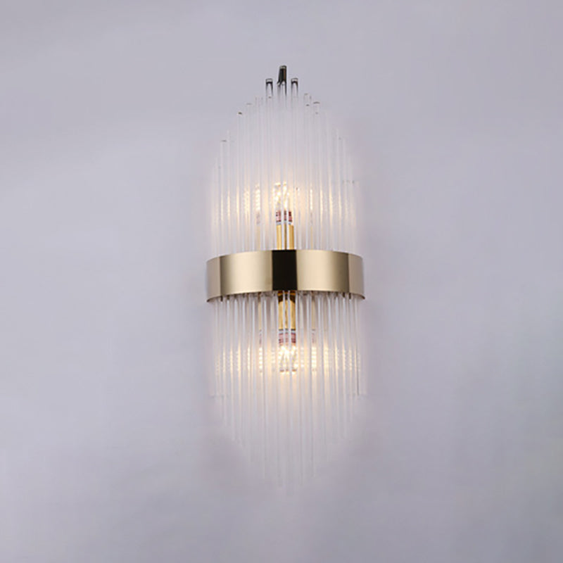 Lámpara de pared de pasillo de dormitorio de luz de cristal creativo moderno