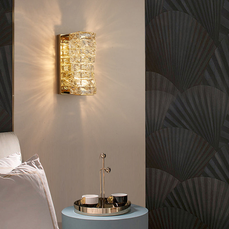 Postmoderne Wandleuchte Beleuchtung Kristallwand montiertes Lichter für Schlafzimmer Wohnzimmer