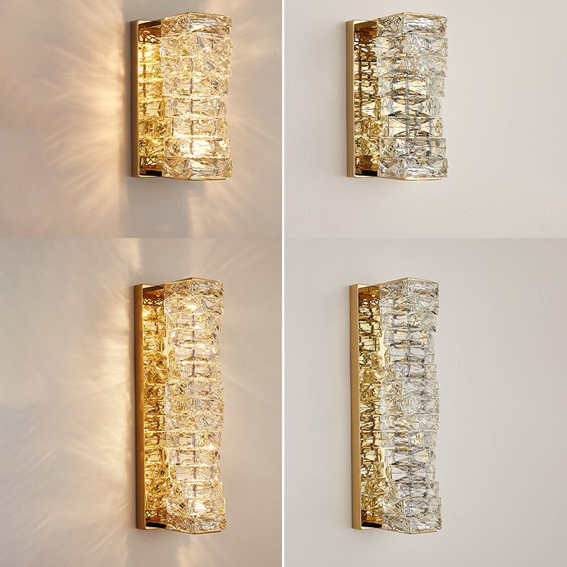 Postmoderne Wandleuchte Beleuchtung Kristallwand montiertes Lichter für Schlafzimmer Wohnzimmer