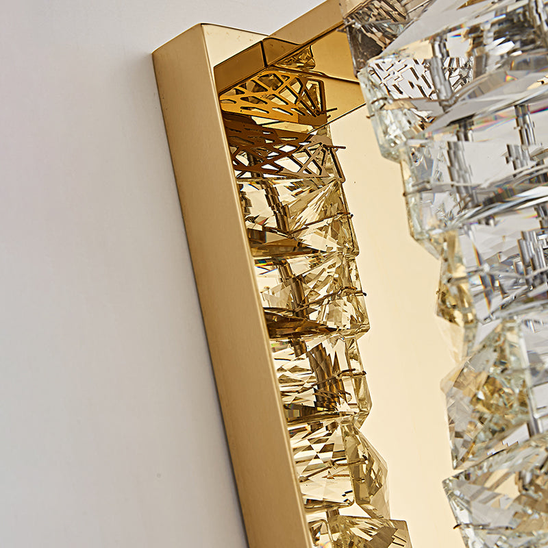 Postmoderne Wandleuchte Beleuchtung Kristallwand montiertes Lichter für Schlafzimmer Wohnzimmer