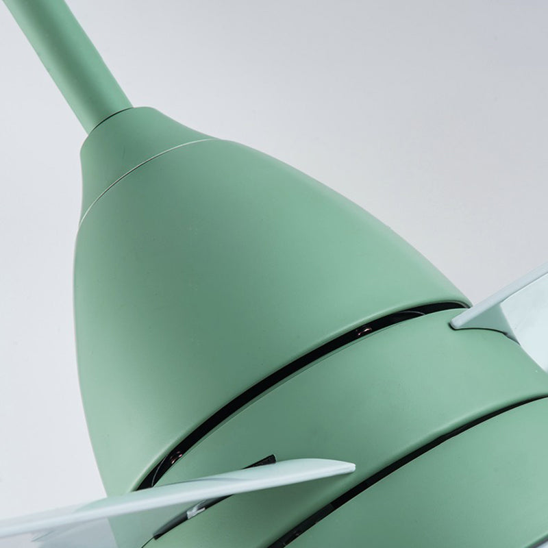 Lámpara nórdica de montaje en ventilador de abanico colgante cónico nórdico