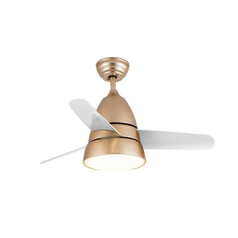 Éventail de pendentif en métal conique Light Nordic Style LED Semi Flush Mounted Plafond Ayémorrat pour salle à manger