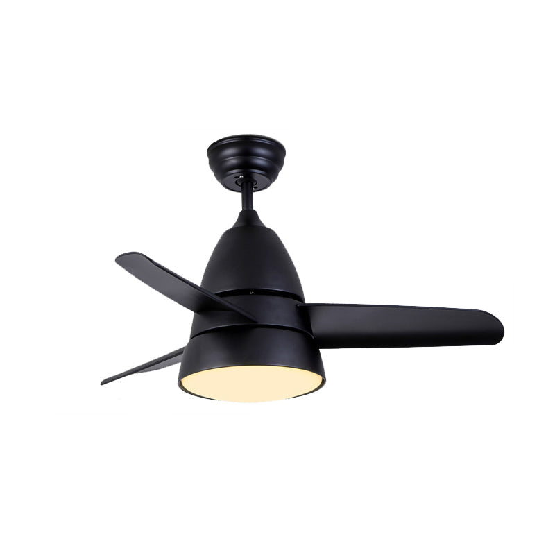 Éventail de pendentif en métal conique Light Nordic Style LED Semi Flush Mounted Plafond Ayémorrat pour salle à manger