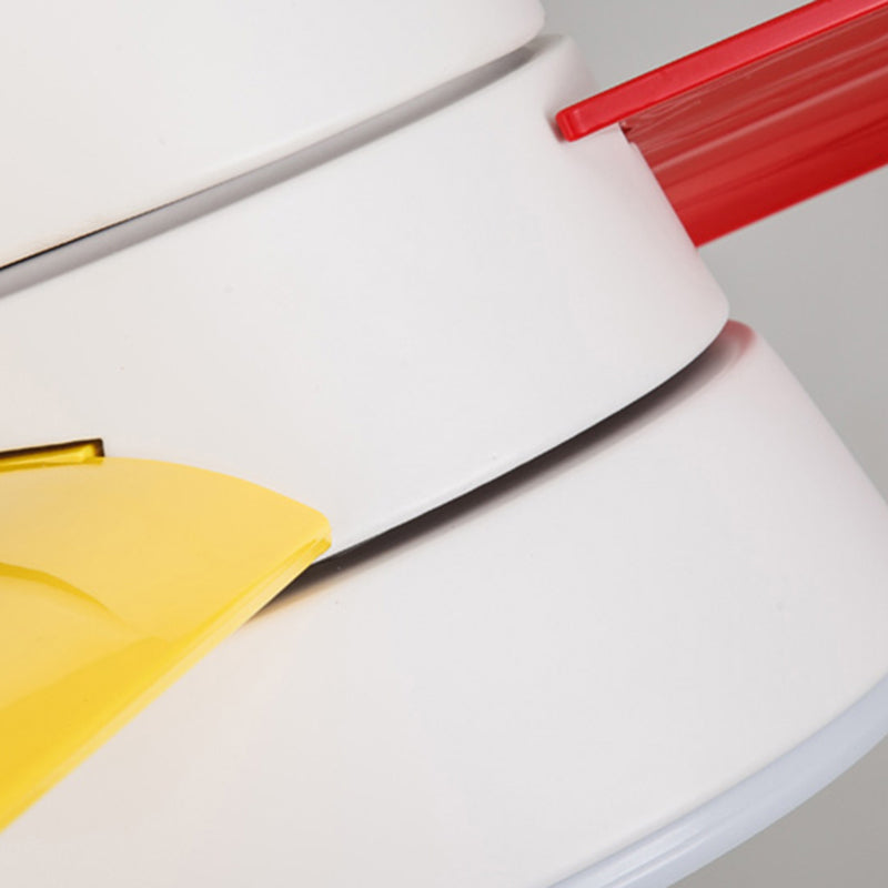 Éventail de pendentif en métal conique Light Nordic Style LED Semi Flush Mounted Plafond Ayémorrat pour salle à manger