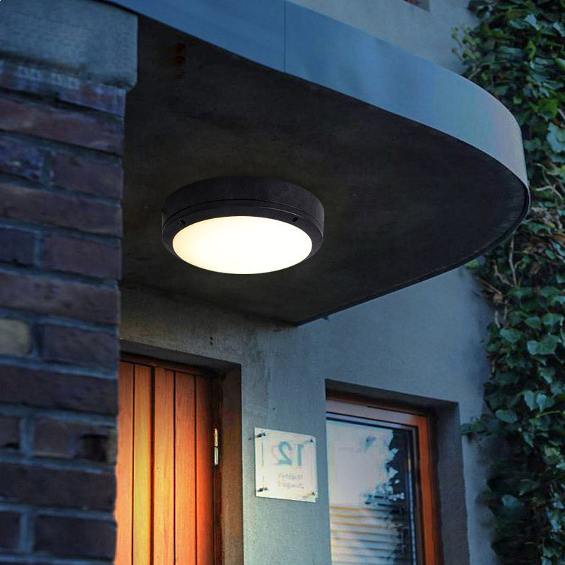 Lámpara de techo LED impermeable Lámpara empotrada de estilo tradicional moderno para balcón