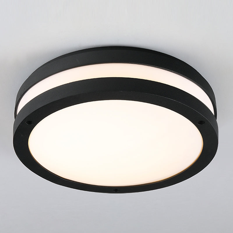 Contemporary Waterproof LED Ceiling Lamp Acrylic Flush Mount Light for Courtyard
