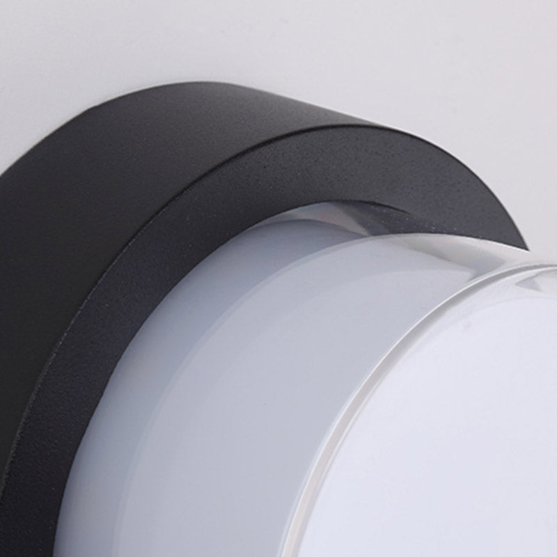 1-Light Flush Mount Light Halterung Herkömmliche LED in der Nähe von Deckenlampe mit weißem Acrylatschirm