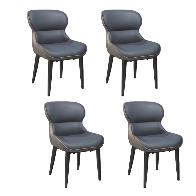 Sillas de comedor estilo moderno Sillones orejeros con patas de metal
