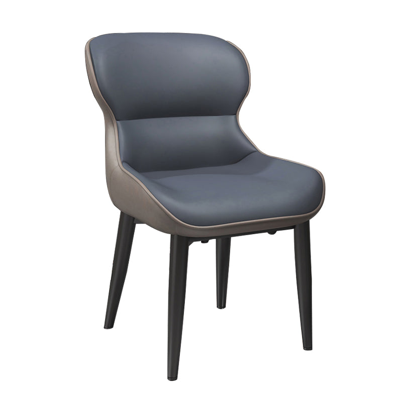 Sillas de comedor estilo moderno Sillones orejeros con patas de metal