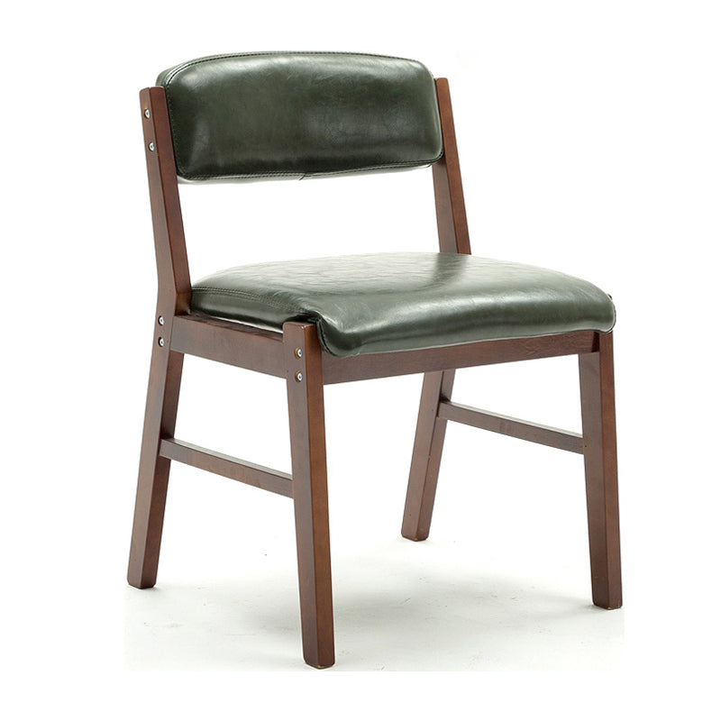 Chaises de salle à manger sans bras de style campagnard, chaises latérales de salle à manger tapissées à dos ouvert