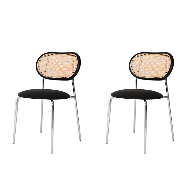 Hedendaagse stijl metalen stoelen Zet open achterkant eetkamer keukenstoel