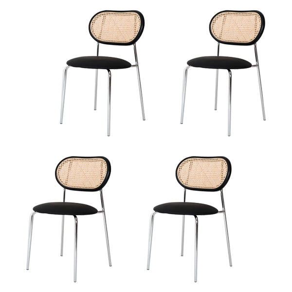 Hedendaagse stijl metalen stoelen Zet open achterkant eetkamer keukenstoel