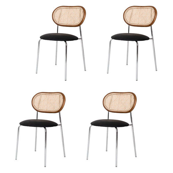 Hedendaagse stijl metalen stoelen Zet open achterkant eetkamer keukenstoel