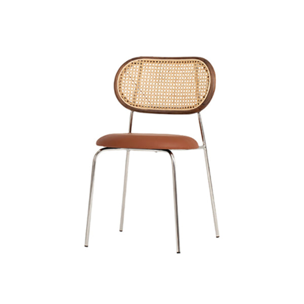 Hedendaagse stijl metalen stoelen Zet open achterkant eetkamer keukenstoel