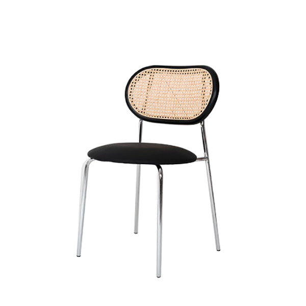 Hedendaagse stijl metalen stoelen Zet open achterkant eetkamer keukenstoel