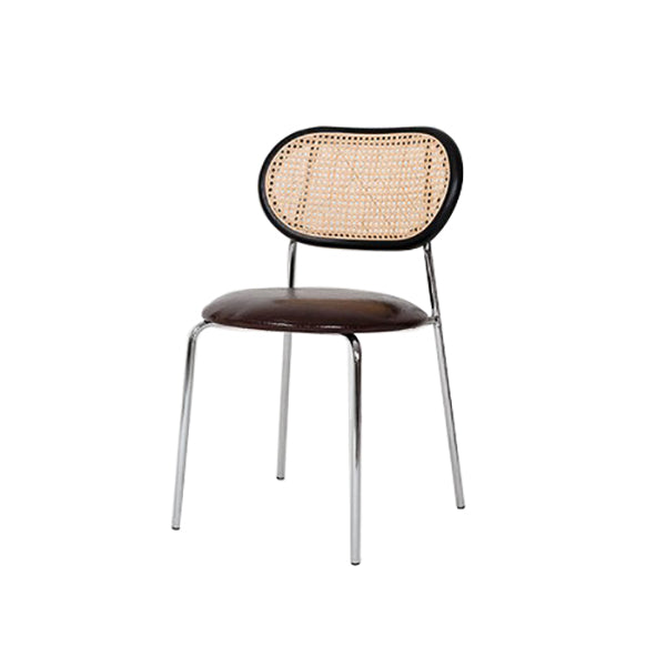 Hedendaagse stijl metalen stoelen Zet open achterkant eetkamer keukenstoel