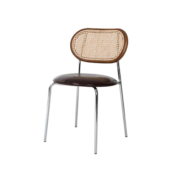 Hedendaagse stijl metalen stoelen Zet open achterkant eetkamer keukenstoel