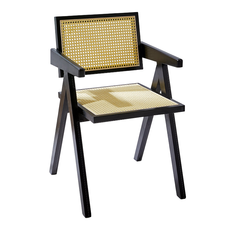 Sillas de comedor de madera de estilo moderno, respaldo abierto, sillas laterales para cocina