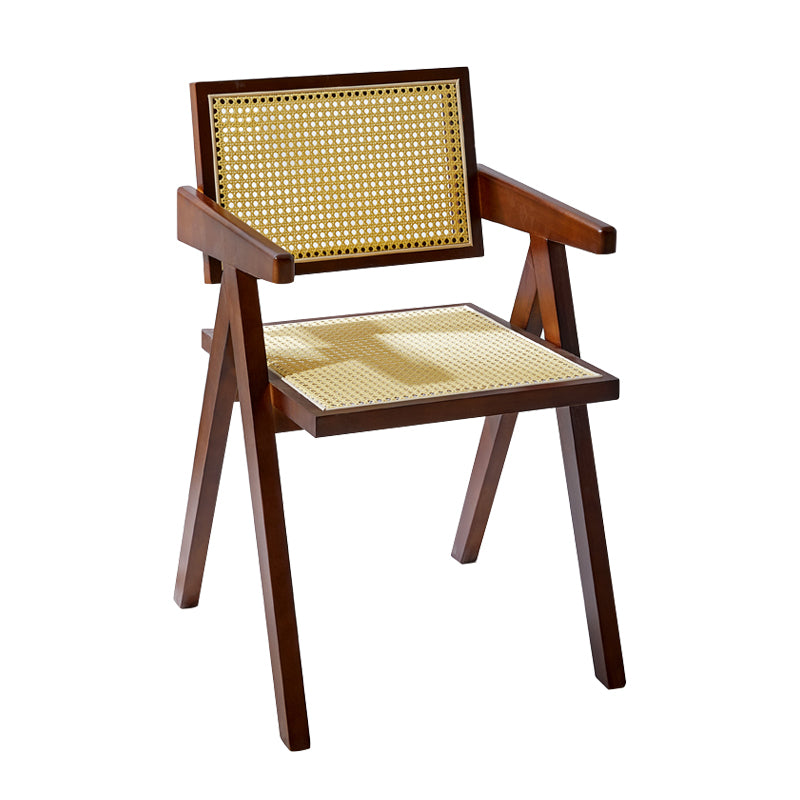 Sillas de comedor de madera de estilo moderno, respaldo abierto, sillas laterales para cocina