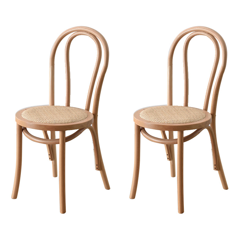 Le bois de hêtre de style moderne préside la cuisine arrière de Windsor dinant l'ensemble de chaise