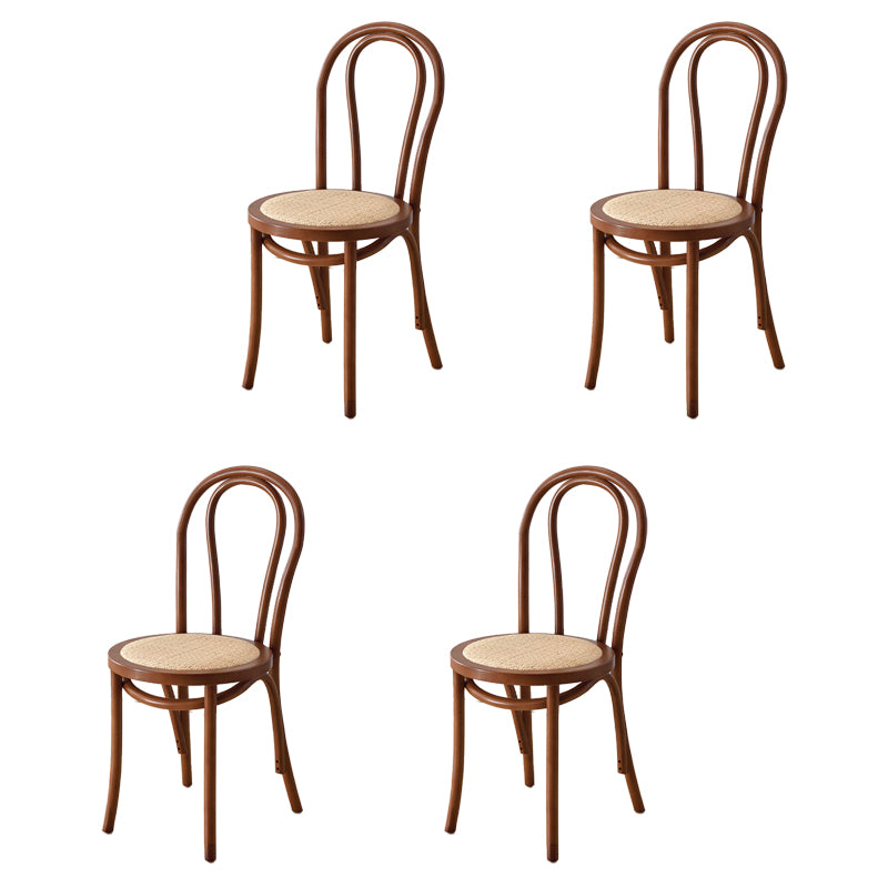Le bois de hêtre de style moderne préside la cuisine arrière de Windsor dinant l'ensemble de chaise